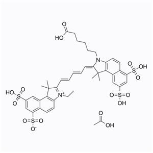 花青素Cy5.5 acetate，Sulfo-Cyanine5.5 acetate