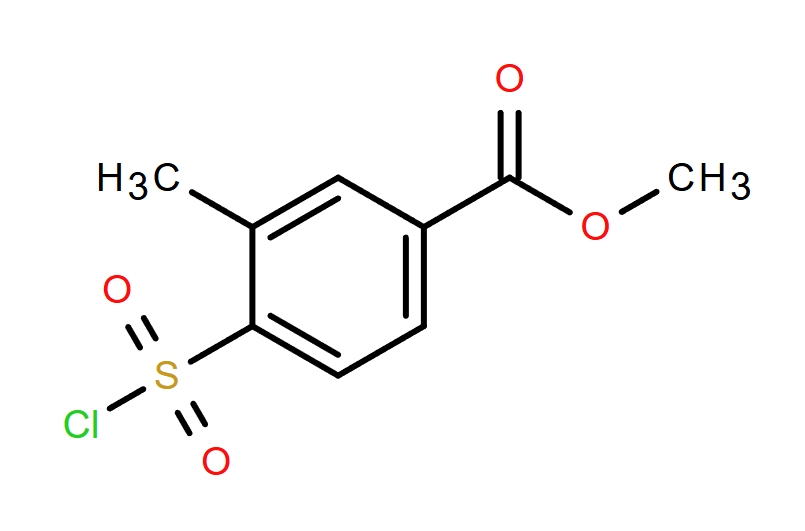 甲基 4-(氯磺酰)-3-甲基苯酸鹽,methyl 4-(chlorosulfonyl)-3-methylbenzoate