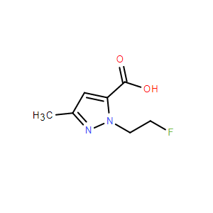 1-(2-氟乙基)-3-甲基-1H-吡唑-5-羧酸,1-(2-Fluoroethyl)-3-methyl-1H-pyrazole-5-carboxylic acid