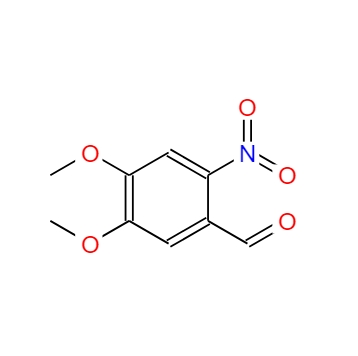 4,5-二甲氧基-2-硝基苯甲醛,6-Nitroveratraldehyde