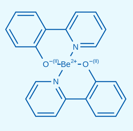 二(2-羥基苯基吡啶)合鈹,Bis[2-(2-Pyridinyl)phenolato]beryllium;Beryllium bis[2-(2-pyridinyl)phenolate]