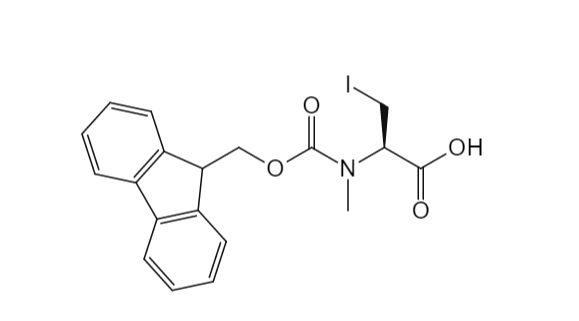 (2R)-2-[1-(9H-芴-9-基)-3-氧亞基-4-氮雜-2-氧雜戊-4-基]-3-碘丙酸,(2R)-2-[1-(9H-fluoren-9-yl)-3-oxo-4-aza-2-oxapent-4-yl]-3-iodopropanoic acid