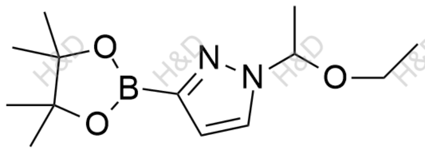 巴瑞替尼雜質(zhì)72,1-(1-ethoxyethyl)-3-(4,4,5,5-tetramethyl-1,3,2-dioxaborolan-2-yl)-1H-pyrazole