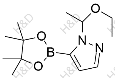 巴瑞替尼杂质73,1-(1-ethoxyethyl)-5-(4,4,5,5-tetramethyl-1,3,2-dioxaborolan-2-yl)-1H-pyrazole