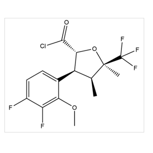 (2R,3S,4S,5R)-3-(3,4-Difluoro-2-methoxyphenyl)tetrahydro-4,5-dimethyl-5-(trifluoromethyl)-2-furancarbonyl chloride