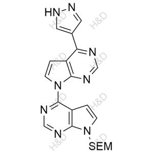 4'-(1H-pyrazol-4-yl)-7-((2-(trimethylsilyl)ethoxy)methyl)-7H-4,7'-bipyrrolo[2,3-d]pyrimidine	巴瑞替尼杂质54