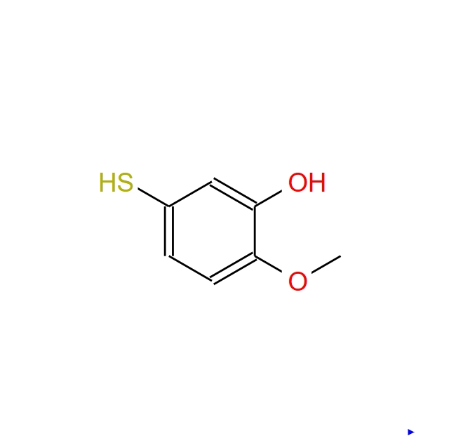 2-甲氧基-5-巰基苯酚,2-methoxy-5-thiophenol