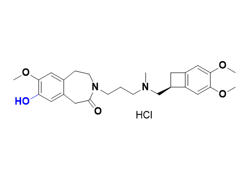 伊伐布雷定雜質(zhì)24,(S)-3-(3-(((3,4-dimethoxybicyclo[4.2.0]octa-1(6),2,4-trien-7-yl)methyl)(methyl)amino)propyl)-8-hydroxy-7-methoxy-1,3,4,5-tetrahydro-2H-benzo[d]azepin-2-one hydrochloride