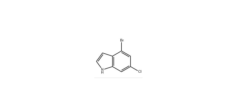 4-溴-6-氯-1H-吲哚,1H-Indole, 4-broMo-6-chloro-