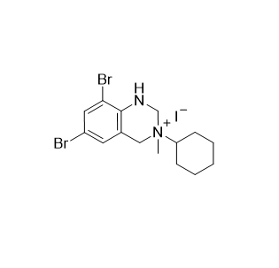 溴己新雜質(zhì)10,6,8-dibromo-3-cyclohexyl-3-methyl-1,2,3,4-tetrahydroquinazolin-3-ium iodide