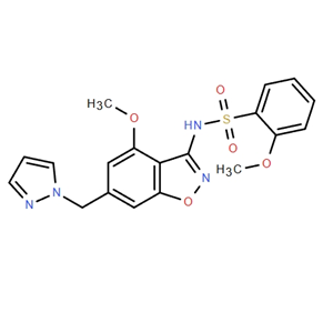 N-(6-((1H-吡唑-1-基)甲基)-4-甲氧基苯并[D]异恶唑-3-基)-2-甲氧基苯磺酰胺