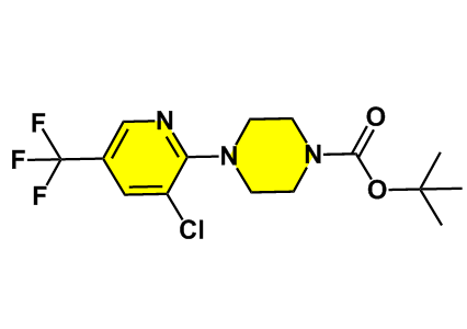 4-(3-氯-5-(三氟甲基)吡啶-2-基)哌嗪-1-羧酸叔丁酯,tert-Butyl 4-(3-chloro-5-(trifluoromethyl)pyridin-2-yl)piperazine-1-carboxylate