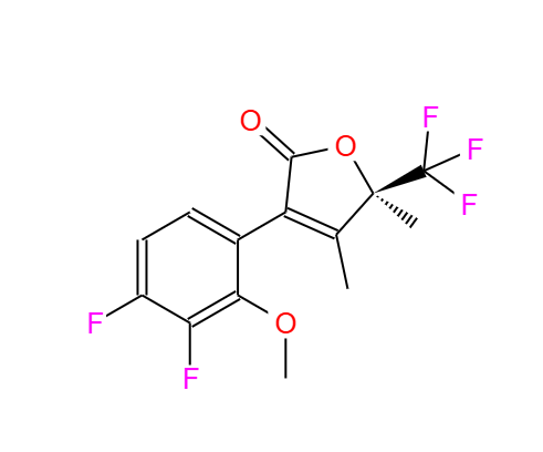 3-(3,4-二氟-2-甲氧基苯基)-4,5-二甲基-5-三氟甲基呋喃-2(5H)酮,2(5H)-Furanone, 3-(3,4-difluoro-2-methoxyphenyl)-4,5-dimethyl-5-(trifluoromethyl)-, (5R)-
