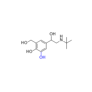 沙丁醇胺杂质 22,5-(2-(tert-butylamino)-1-hydroxyethyl)-3-(hydroxymethyl)benzene-1,2 -diol