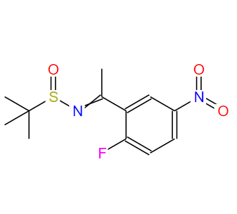 N(E),N-(1-(2-氟-5-硝基苯)亞乙基)-2-甲基丙烷-2-亞磺酰胺,2-Propanesulfinamide, N-[1-(2-fluoro-5-nitrophenyl)ethylidene]-2-methyl-