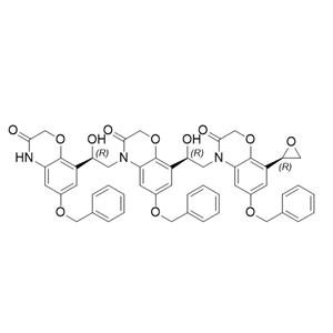 奧達特羅雜質(zhì)14,6-(benzyloxy)-4-((R)-2-(6-(benzyloxy)-3-oxo-3,4-dihydro-2Hbenzo[b][1,4]oxazin-8-yl)-2-hydroxyethyl)-8-((R)-2-(6-(benzyloxy)-8-((R)-oxiran-2-yl)-3-oxo-2,3-dihydro-4H-benzo[b][1,4]oxazin-4-yl)-1-hydroxyethyl)-2H-benzo[b][1,4]oxazin-3(4H)-one