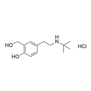 沙丁醇胺雜質(zhì)34,4-(2-(tert-butylamino)ethyl)-2-(hydroxymethyl)phenol hydrochloride