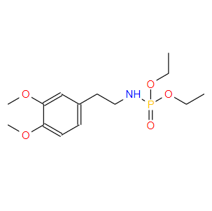 N-[2-(3,4-Dimethoxyphenyl)ethyl]amidophosphoric acid diethyl ester,N-[2-(3,4-Dimethoxyphenyl)ethyl]amidophosphoric acid diethyl ester