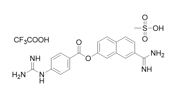 萘莫司他雜質(zhì) 04,7-carbamimidoylnaphthalen-2-yl 4-guanidinobenzoate dimesylate