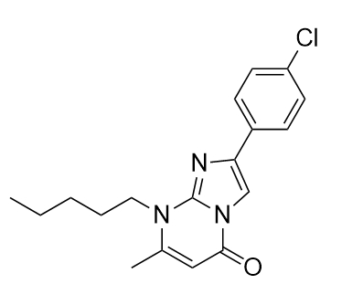 2-（4-氯苯基）-7-甲基-8-戊基咪唑并[1,2-a]嘧啶-5（8H）-酮,2-(4-chlorophenyl)-7-methyl-8-pentylimidazo[1,2-a]pyrimidin-5(8H)-one