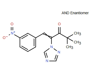 4,4-dimethyl-1-(3-nitrophenyl)-2-(1H-1,2,4-triazol-1-yl)-1-penten-3-one,4,4-dimethyl-1-(3-nitrophenyl)-2-(1H-1,2,4-triazol-1-yl)-1-penten-3-one