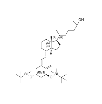 骨化三醇雜質(zhì)05,(R)-6-((1R,3aS,7aR,E)-4-((Z)-2-((3S,5R)-3,5-bis((tert-butyldimethylsilyl)oxy)-2-methylenecyclohexylidene)ethylidene)-7a-methyloctahydro-1H-inden-1-yl)-2-methylheptan-2-ol