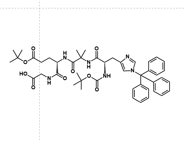 索瑪魯肽片段四肽,Boc-His(Trt)-Aib-Glu(OBtu)-Gly-OH