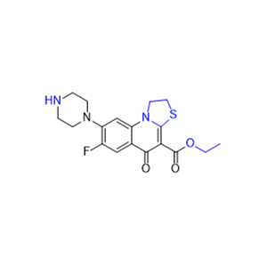 普卢利沙星杂质11,ethyl 7-fluoro-5-oxo-8-(piperazin-1-yl)-1,2-dihydro-5H-thiazolo [3,2-a]quinoline-4-carboxylate