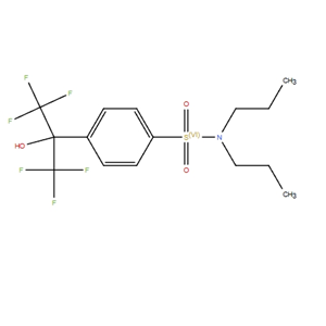 Benzenesulfonamide, N,N-dipropyl-4-[2,2,2-trifluoro-1-hydroxy-1-(trifluoromethyl)ethyl]-