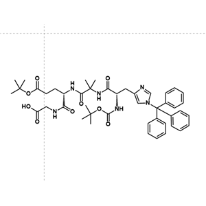 Boc-His(Trt)-Aib-Glu(OBtu)-Gly-OH