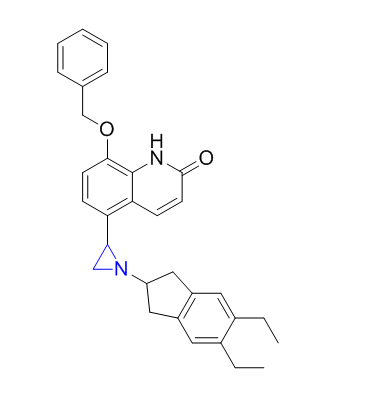 茚達特羅雜質(zhì)13,8-(benzyloxy)-5-(1-(5,6-diethyl-2,3-dihydro-1H-inden-2-yl)aziridin-2-yl)quinolin-2(1H)-one