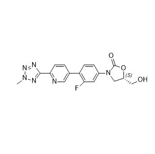 特地唑胺雜質(zhì)26,(S)-3-(3-fluoro-4-(6-(2-methyl-2H-tetrazol-5-yl)pyridin-3-yl) phenyl)-5-(hydroxymethyl)oxazolidin-2-one