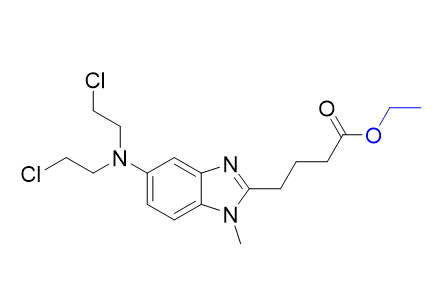 苯達(dá)莫司汀雜質(zhì)07,ethyl 4-{5-[bis(2-chloroethyl)amino]-1-methyl-1H-benzimidazol-2-yl}butanoate