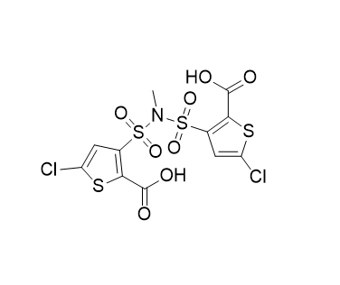 氯諾昔康雜質38,5-chloro-3-(N-((5-chloro-2-carboxythiophene-3-yl)sulfonyl)-Nmethylsulfamoyl)thiophene-2-carboxylic acid