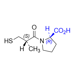 卡托普利雜質(zhì)15,((S)-3-mercapto-2-methylpropanoyl)-D-proline