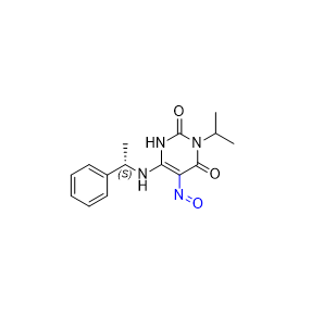 瑪伐凱泰雜質(zhì)08,(S)-3-isopropyl-5-nitroso-6-((1-phenylethyl)amino)pyrimidine-2,4(1H,3H)-dione