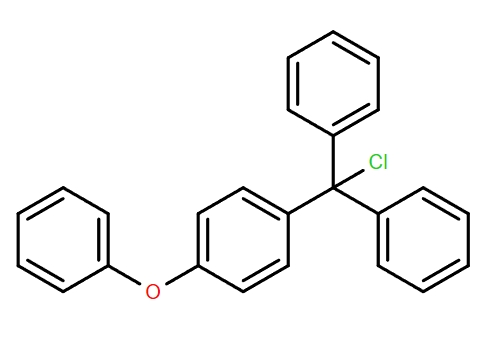 4-苯氧基三苯甲基氯;(氯(4-苯氧基苯基)亞甲基)二苯,Benzene, 1-(chlorodiphenylmethyl)-4-phenoxy-