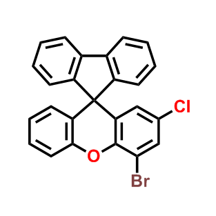 4'-bromo-2'-chlorospiro[fluorene-9,9'-xanthene],4'-bromo-2'-chlorospiro[fluorene-9,9'-xanthene