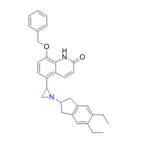 茚達特羅雜質(zhì)13,8-(benzyloxy)-5-(1-(5,6-diethyl-2,3-dihydro-1H-inden-2-yl)aziridin-2-yl)quinolin-2(1H)-one