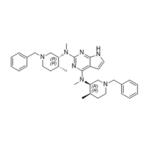 托法替尼雜質(zhì)19,N2,N4-bis((3R,4R)-1-benzyl-4-methylpiperidin-3-yl)-N2,N4-dimethyl-7H-pyrrolo[2,3-d]pyrimidine-2,4-diamine