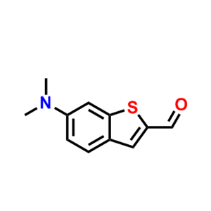 6-(dimethylamino)benzo[b]thiophene-2-carbaldehyde,6-(dimethylamino)benzo[b]thiophene-2-carbaldehyde