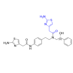 米拉貝隆雜質(zhì) 06,(R)-2-(2-aminothiazol-4-yl)-N-(4-(2-(2-aminothiazol-4-yl) acetamido)phenethyl)-N-(2-hydroxy-2-phenylethyl)acetamide