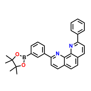 2-苯基-9-(3'-频那醇酯基)苯基)-1,10-菲罗啉