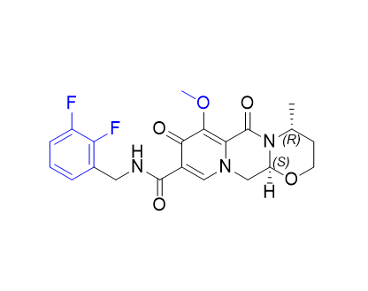 多替拉韋雜質(zhì)11,(4R,12aS)-N-(2,3-difluorobenzyl)-7-methoxy-4-methyl-6,8-dioxo-3,4,6,8,12,12a-hexahydro-2H-pyrido[1',2':4,5]pyrazino[2,1-b][1,3]oxazine-9-carboxamide