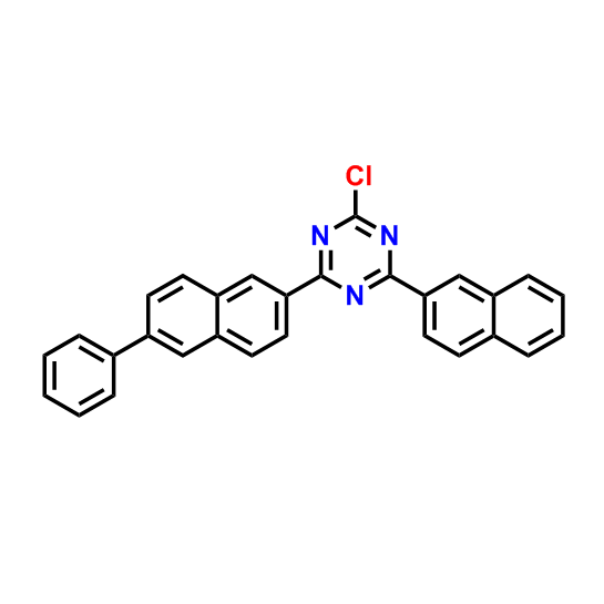 2-氯-4-(萘-2-基)-6-(6-苯基萘-2-基)-1,3,5-三嗪,2-chloro-4-(naphthalen-2-yl)-6-(6-phenylnaphthalen-2-yl)-1,3,5-triazine