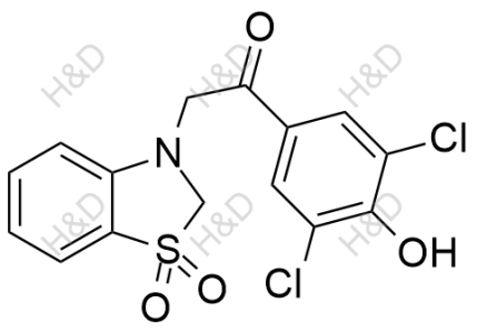 多替诺德杂质3,1-(3,5-dichloro-4-hydroxyphenyl)-2-(1,1-dioxidobenzo[d]thiazol-3(2H)-yl)ethanone