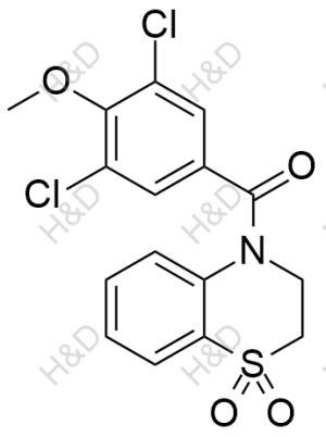 多替诺德杂质40,(3,5-dichloro-4-methoxyphenyl)(1,1-dioxido-2H-benzo[b][1,4]thiazin-4(3H)-yl)methanone