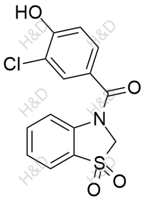 多替诺德杂质42,(3-chloro-4-hydroxyphenyl)(1,1-dioxidobenzo[d]thiazol-3(2H)-yl)methanone