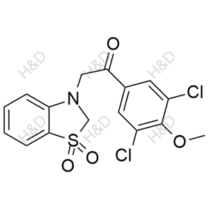 1-(3,5-dichloro-4-methoxyphenyl)-2-(1,1-dioxidobenzo[d]thiazol-3(2H)-yl)ethanone	多替诺德杂质2