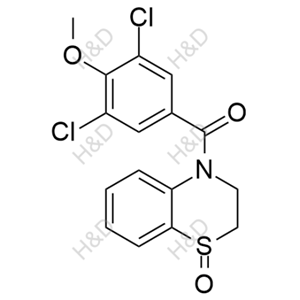 (3,5-dichloro-4-methoxyphenyl)(1-oxido-2H-benzo[b][1,4]thiazin-4(3H)-yl)methanone	多替诺德杂质39